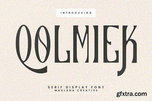 Qolmiek Serif Display Font R4HSHJ7