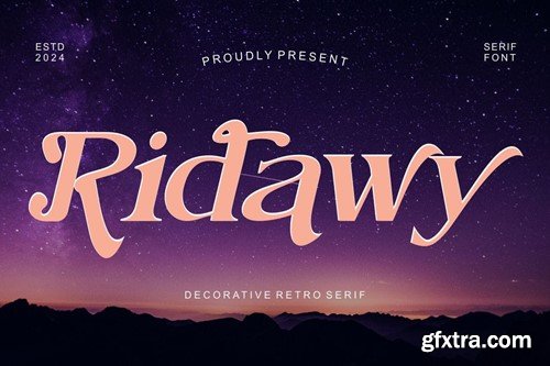 Ridawy - Decorative Modern Serif WWK3BY4