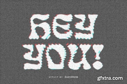 Gritty Warped PSD Text Effect T3F2TJ4