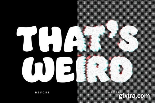 Gritty Warped PSD Text Effect T3F2TJ4