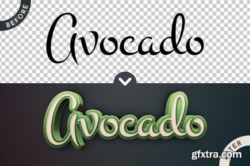 Avocado Editable Text Effect, Graphic Style FKEV5K8