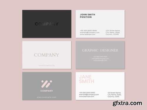 Simple Business Card Layout Set