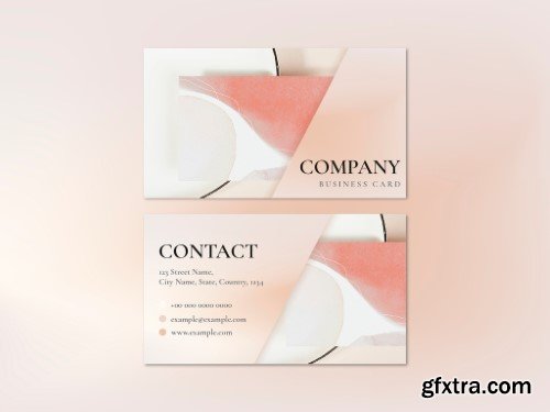 Business Card Layout for Beauty Brand