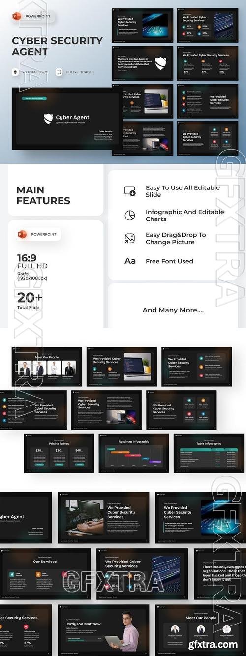 Cyber Security PowerPoint Template 8KEXDBR