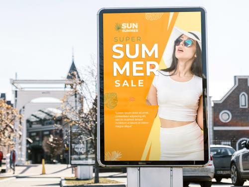 Billboard Outlet Promo Banner Mockup