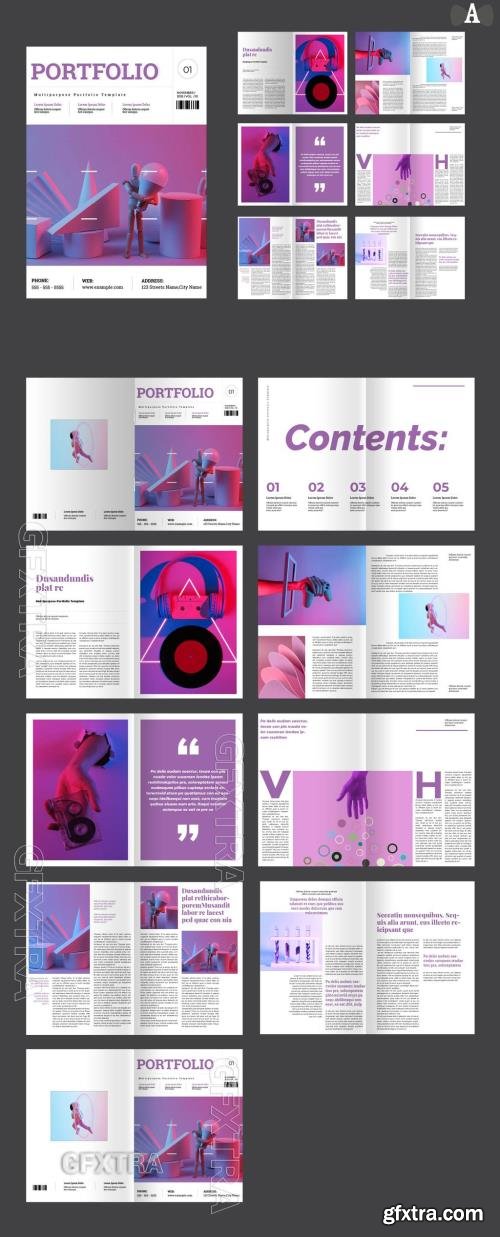 Portfolio Magazine Template 716636912