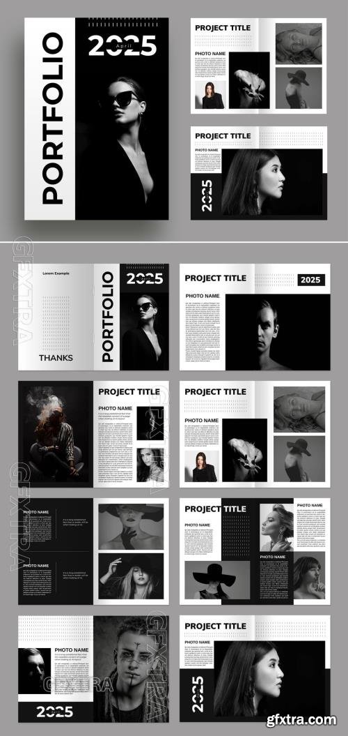 Portfolio Black & White Layout 716632750