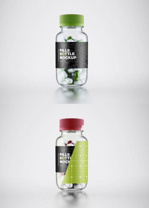 Pills Bottle Mockup