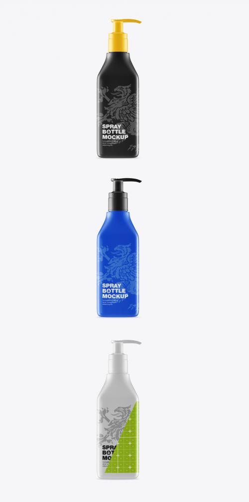 Square Soap Bottle Mockup