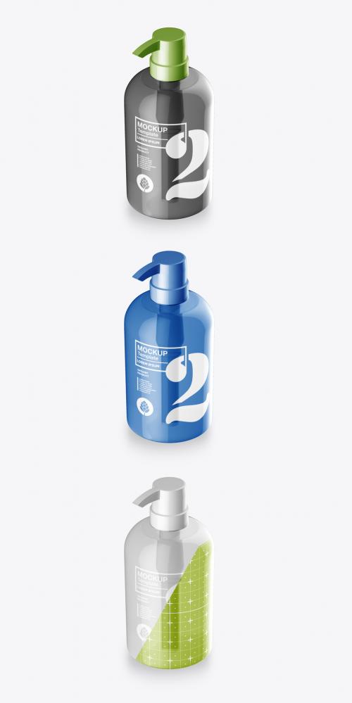 Matte Soap Bottle Mockup