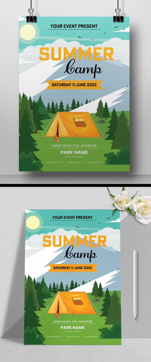 Camping Flyer Layout