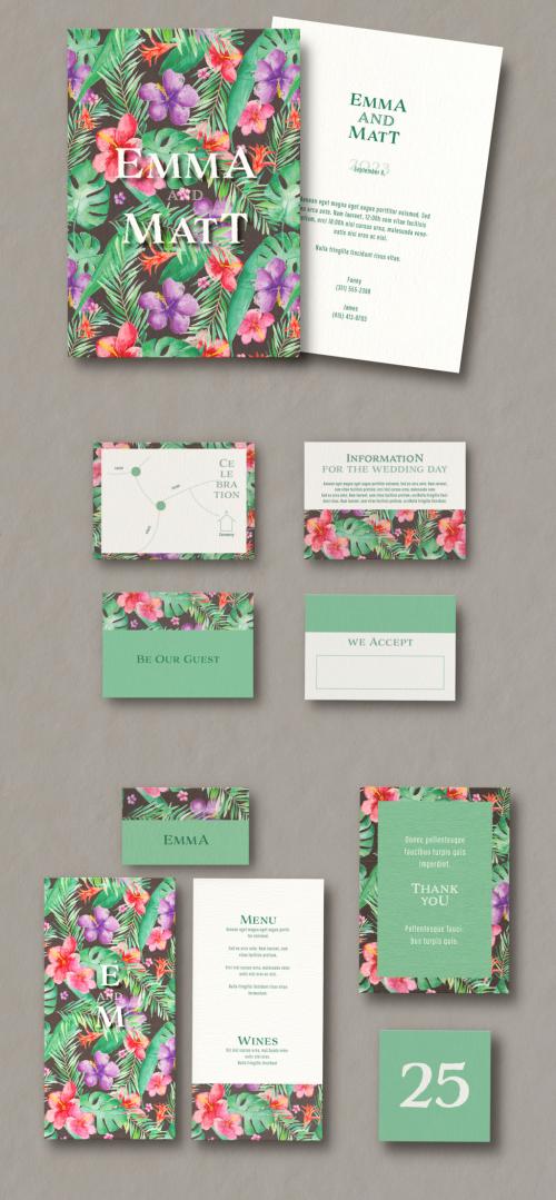 Tropical Wedding Stationery