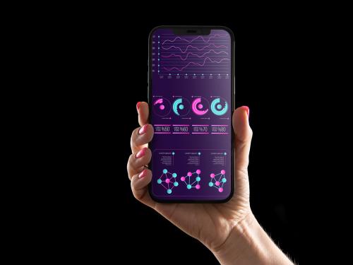 Isolated Phone Display Mockup Showcase