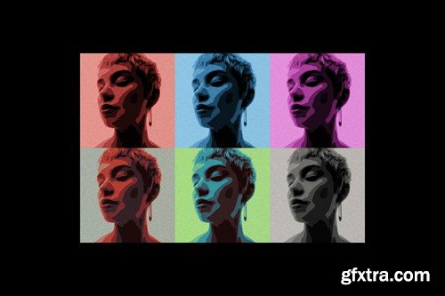 Pop Art Retro Photo Effect QZGFVWG