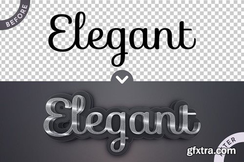 Elegant Editable Text Effect, Graphic Style 9WZSHHG