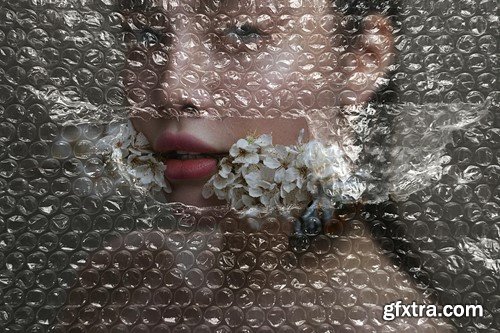 Bubble Plastic Wrap Photo Effect 7XGD47A