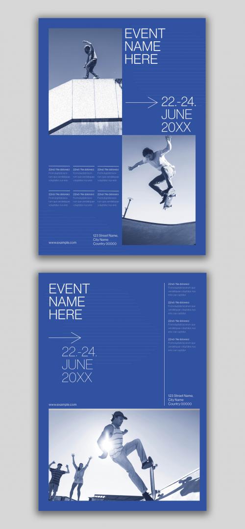 Blue Minimal Poster Layout