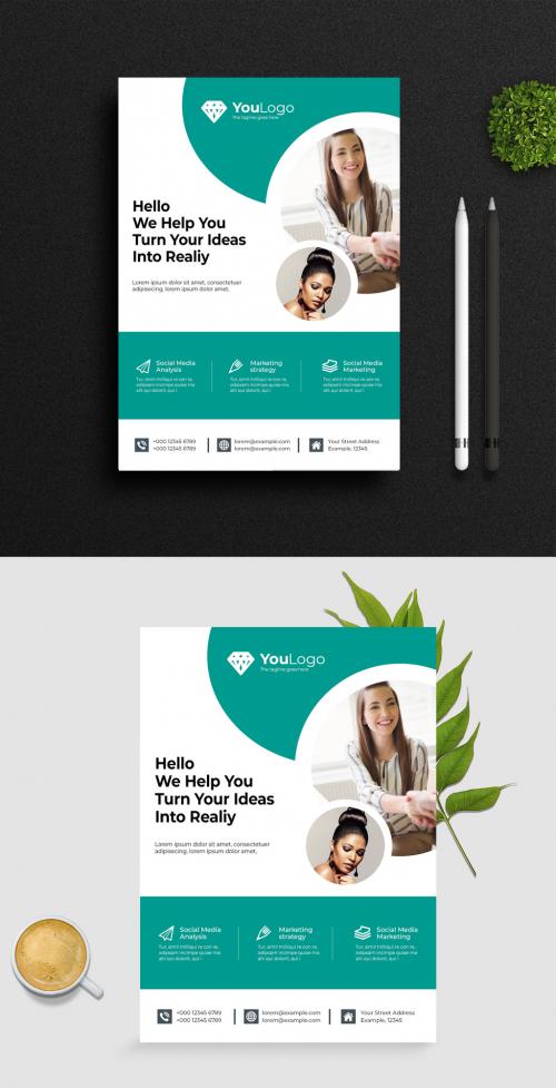 Teal Business Flyer