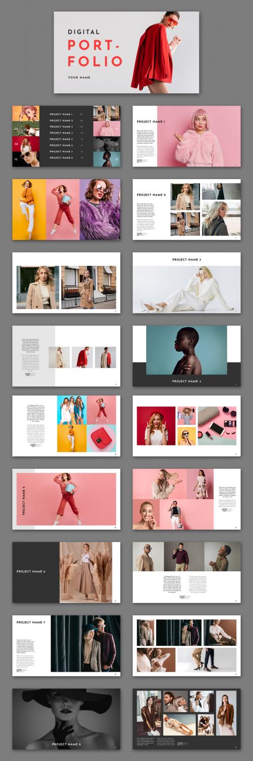 Digital Portfolio Layout