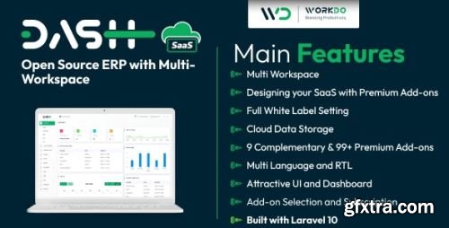 CodeCanyon - WorkDo Dash SaaS - Open Source ERP with Multi-Workspace v3.8 - 45919116 - Nulled