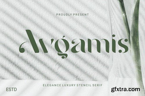 Avgamis - Elegance Luxury Stencil Serif 44KZ5Y9