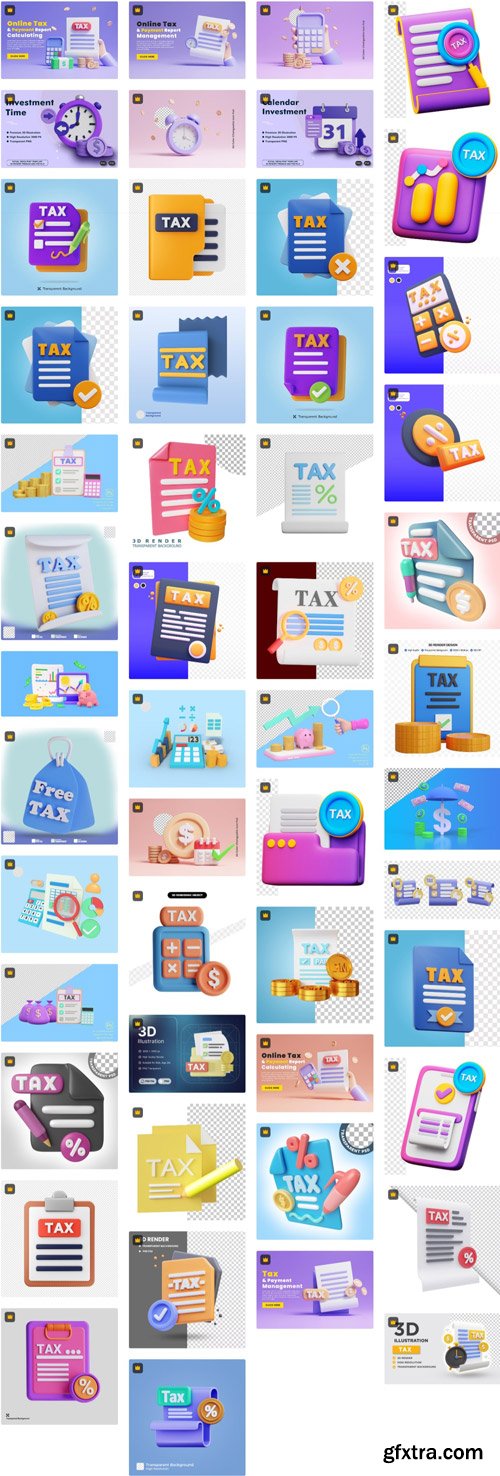 Tax Day 3D Collections