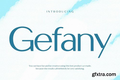 Gefany Modern Aeshtetic Sans Font UBZ4329