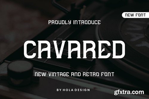 Cavared - Vintage & Retro Font YCL3FAS