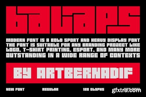 Balaps - Bold Sport And Heavy Display Font 7SQ67TH