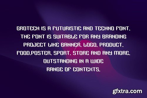 Grotech - Tech & Futuristic Font TJCPXSD