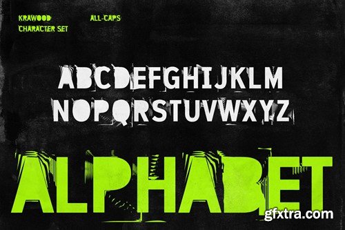 Krawood - Linotype Grunge Font 3PDD538