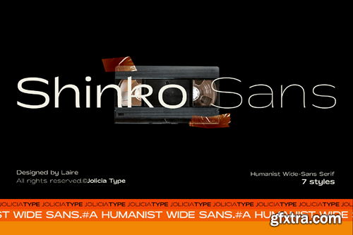 Shinko Sans | Humanist Wide Font KJPN5AY