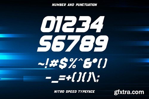 Nitro Speed - Racing Display Font J53YCPK