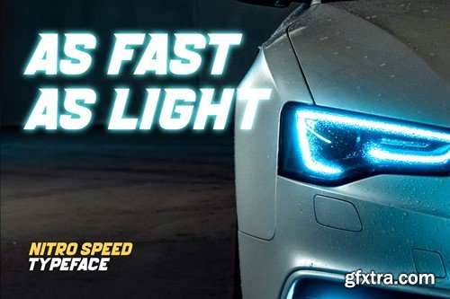 Nitro Speed - Racing Display Font J53YCPK