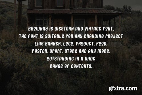 Brownay - Western & Vintage Font Q2JQG7X