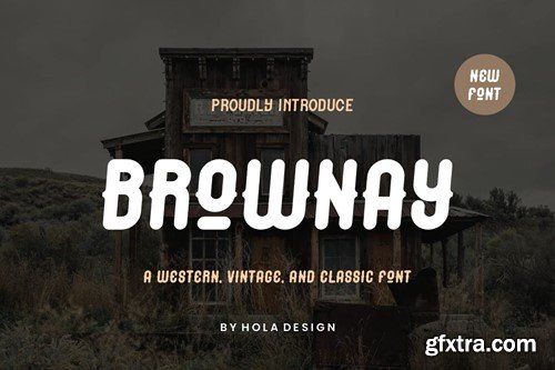 Brownay - Western & Vintage Font Q2JQG7X