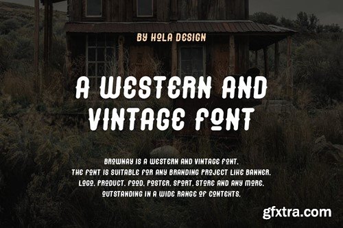 Brownay - Western & Vintage Font Q2JQG7X