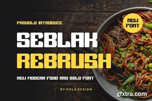 Seblak Rebrush - New Modern & Bold Font KYL9JFE