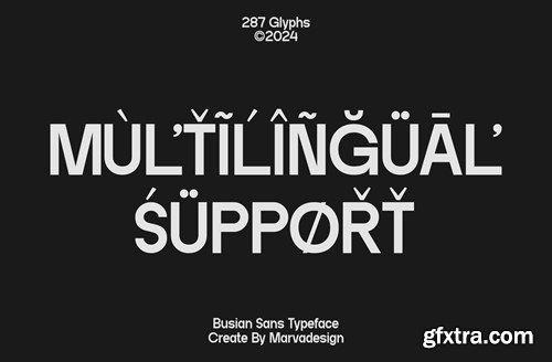 Busian - Sans Serif Geometric Font 6J63P69