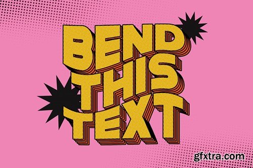 Comic Bend Text Effect VYU54GZ