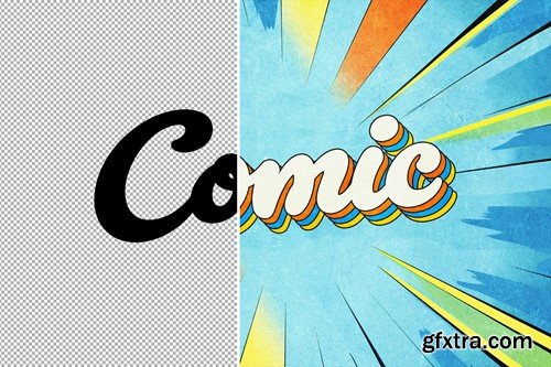 Retro Comic Text Effect BKYLLDR