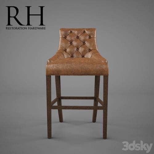 Restoration Hardware / Martine Tufted Leather Stool