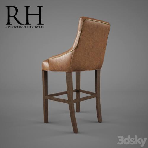 Restoration Hardware / Martine Tufted Leather Stool