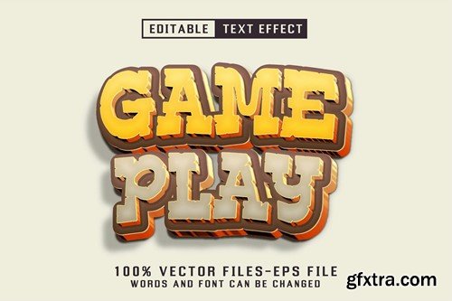 Game Play Editable Text Effect J6C4ALP