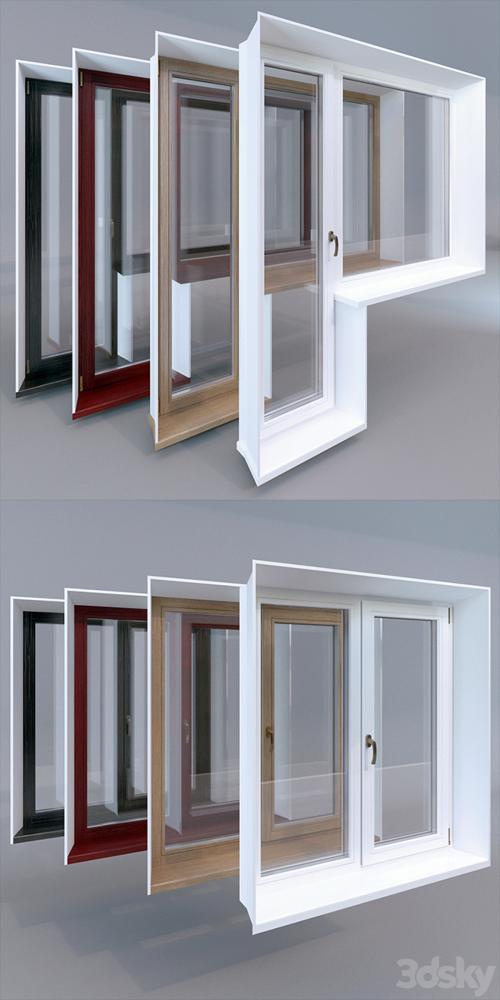 Wooden windows VEKA