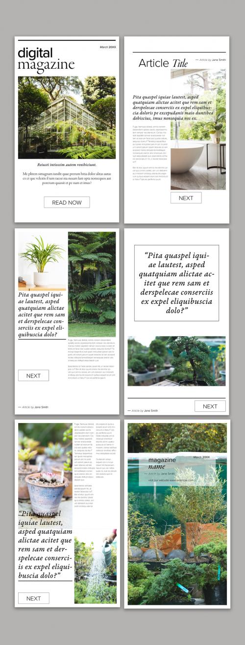 Organic Digital Magazine Layout