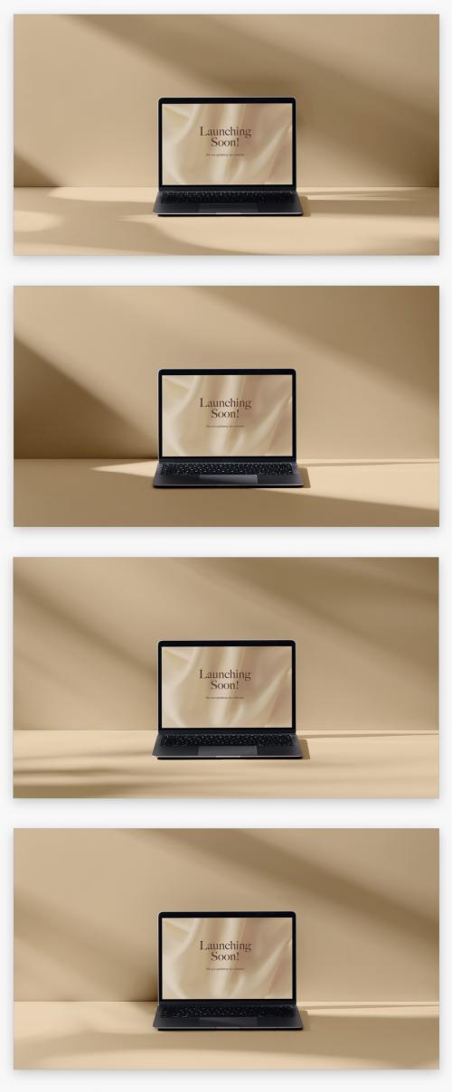 Laptop Mockup with Shadow Effects