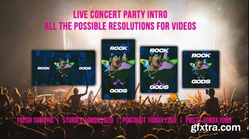 Videohive Live Concert Party Intro 39029680