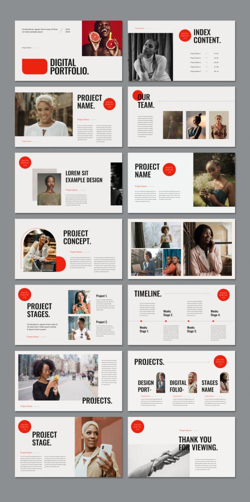 Digital Portfolio Layout