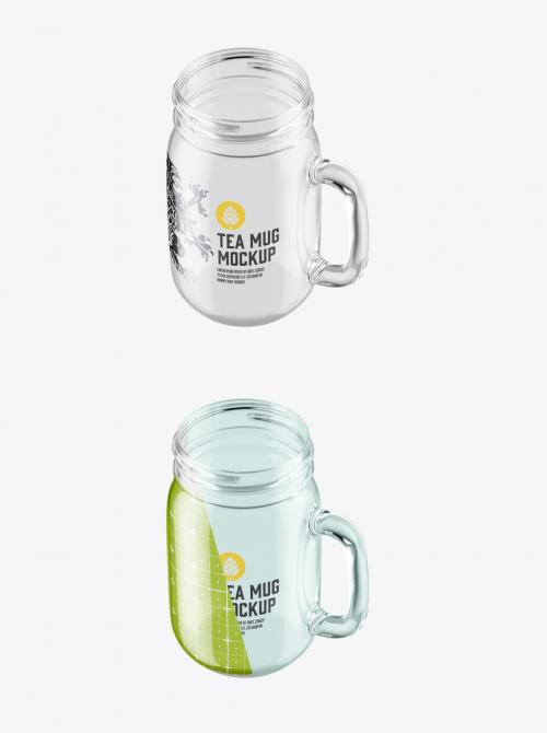 Clear Glass Mug Mockup